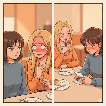 「奢ってよ、給料いいんでしょ？」財布を出さない友人。だが、私のある一言で顔色が真っ赤に【短編小説】