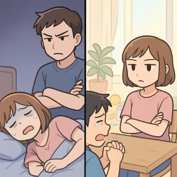 「なんで仕事を辞めたのか説明しろ!」つわりで苦しむ私を責めるモラハラ夫。だが、私のある行動で夫が涙しながら謝罪したワケ