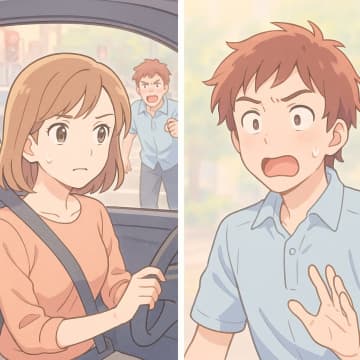 「邪魔なんだよ！」と煽り運転する男。しかし、降りてきた相手の顔を見て顔面蒼白に。実は【短編小説】