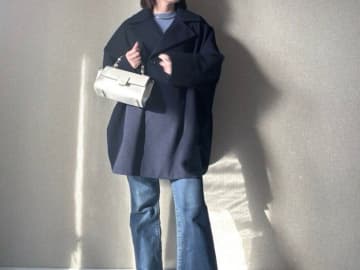 【GU】冬コートがもう2,000円OFFに！綺麗め体型カバーアウターはすでに品薄だから急いで！