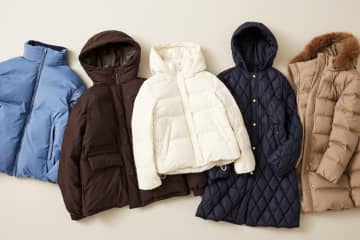 ユナイテッドアローズ グリーンレーベル リラクシングのダウンジャケット、ドローコードで着こなし自由