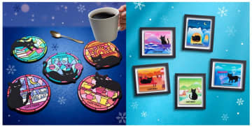 カフェ・ベローチェ、黒ねこデザインのコースター/マグネットをプレゼント「黒ねこ冬の満喫キャンペーン」実施