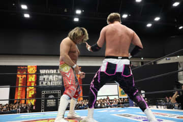 【新日本】棚橋弘至＆エル・ファンタズモ、『WTL』有終の美を飾る劇的勝利！ H.O.Tの無法を切り裂き、笑顔と涙のエアギター締め「アンタの思い出を守るよ」