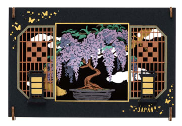 エンスカイの「ペーパーシアター」よりBONSAIシリーズ第2弾に⽇本の四季を彩る「藤」と「紅葉」が2026年3月発売！扉は開閉することが可能