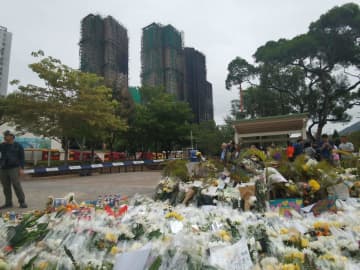 大埔宏福苑の火災、死者数160人に