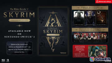 「The Elder Scrolls V: Skyrim Anniversary Edition」Switch 2版がリリース！Joy-Con 2のマウス操作に対応、マスターソードなどの限定コンテンツも