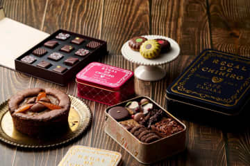 レガル・ド・チヒロ“カカオの花”添えたソフトクリームやショコラ缶、伊勢丹新宿店サロン・デュ・ショコラで