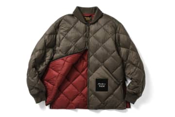 エディー・バウアー×タイオン“リブ襟”の軽量ダウンジャケット、ダイヤモンドキルティングで