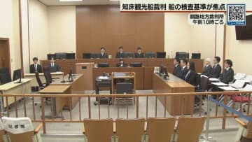知床観光船事故裁判 ハッチの検査で証人が出廷