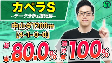 【カペラS】当該コースは勝率80%、連対率100%　近走の負けで妙味も十分【動画あり】