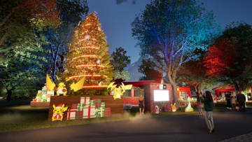 ピカチュウら、でんきタイプがお出迎え！「横浜赤レンガ倉庫」の『ポケモン』ブース開催は12月11日からーミアレシティをイメージした装飾も