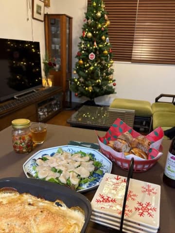 テキスタイルで簡単にクリスマス気分