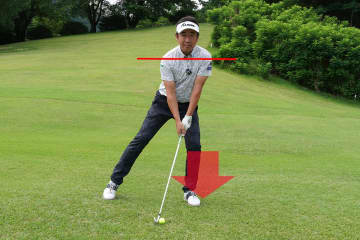 左足下がりは“超左足体重”かつ最下点を絶対にボールの先へ／コースで役立つ実戦テクby河野晃一郎Vol.2