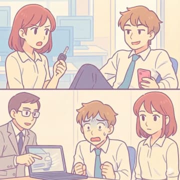 「黙ってたらバレない」社用車をぶつけるも報告しない新人。後日、証拠が見つかり減給処分に【短編小説】