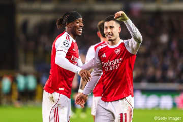 アーセナルがCL無傷の6連勝！…マドゥエケ2発、マルティネッリ5戦連発でクラブ・ブルッヘ撃破