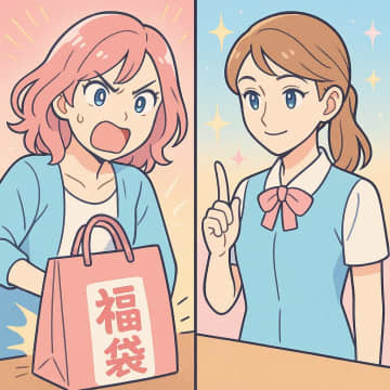 「福袋の中身が気に入らない」と返品を迫る客。だが、店員のある一言に顔を赤くして帰ったワケ【短編小説】