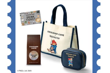 コーヒー店の「パディントン福袋」、上品なコラボグッズが誕生