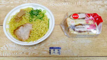 【食レポ】セブン-イレブンの新商品、スープの完成度が高い「魚介だしのきいた 尾道ラーメン(569kcal)」、メチャウマかつお腹の満足度も高い「ごちそうサンド ロースとんかつ(684kcal)」を食す!