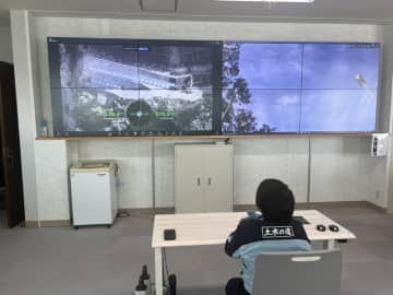 旭建設、衛星通信Starlink活用で35kmの遠隔ドローン測量を実施