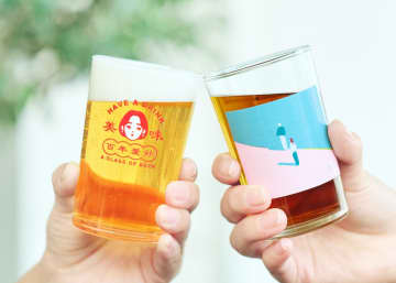 アサヒビール、10名の著名クリエイターとコップでコラボ「小コップコレクション」社員の“好き”から誕生