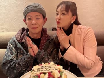 神田うの、パーキンソン病公表した美川憲一の退院をケーキで祝福「 いつでも寄り添いたいと思っているからね」