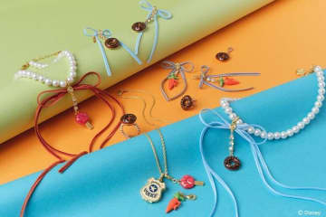 Q-pot.ディズニー「ズートピア」ジュディ＆ニックのアクセサリー、警察官バッジ型ロケットネックレス