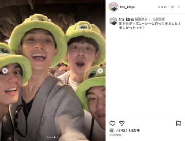 小林虎之介×兵頭功海×奥野壮×中山翔貴がオフを満喫　“下剋上球児”ディズニーシーショット