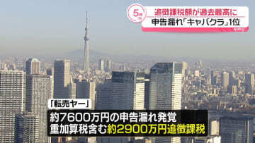 追徴税額が過去最高　「転売ヤー」に2900万円ほど追徴事例も