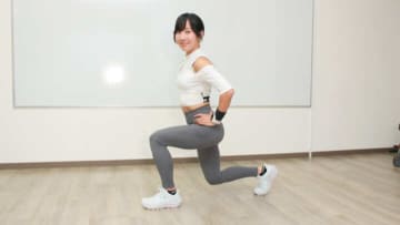 【代謝アップ】バックランジのやり方を解説！片足を下げてしゃがむ、下半身の筋トレ