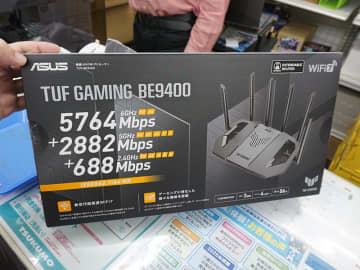 ASUSのWi-Fi7対応ゲーミングルーター「TUF Gaming BE9400」が発売、2.5Gポート×4搭載