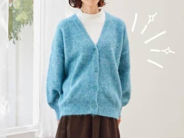 "ブルー系"が冬に映える！【しまむら】大人に似合う♡「シャレ見えニット」