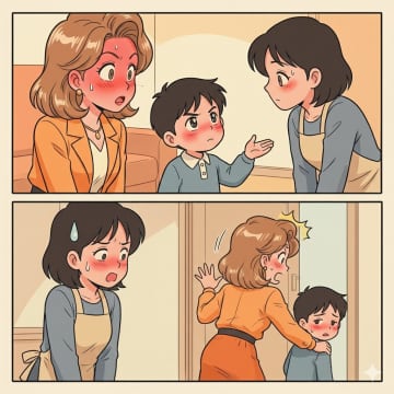 「子供預かって！美容院行くから」と放置していったママ友。帰宅後、子供の一言に赤面したワケ【短編小説】