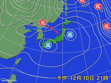 あすは夜にかけて天気が下り坂