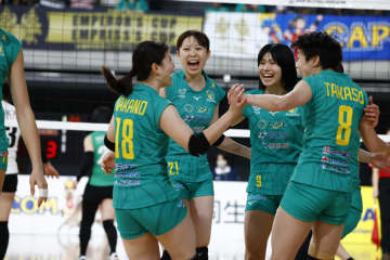 群馬が昨年のリベンジに成功！ 全カレ3位の明海大にストレート勝利【皇后杯2025】