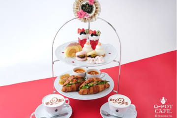 Q-pot.正月アフタヌーンティーで”伊達巻風”ロールケーキ、鏡餅オバケちゃんのパフェも