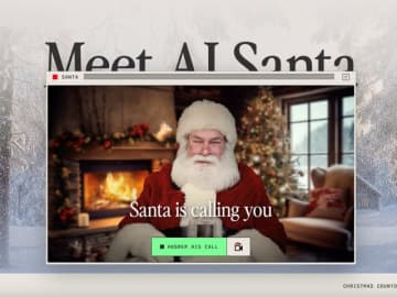 「AIサンタ」とビデオ通話してみたら……クリスマスを前に「エルフも残業」