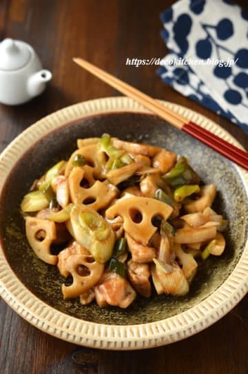 今日のメイン決まった？こっくり甘辛味がたまらない「鶏と蓮根の黒酢炒め」のレシピ