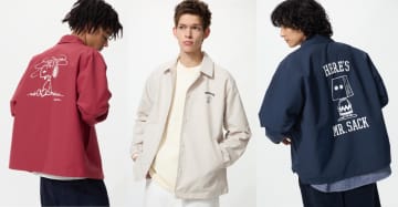 ユニクロ、スヌーピー「コーチジャケット」を12月22日発売。ピーナッツギャングたち描いた全4種