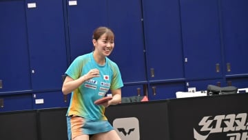 長﨑美柚 初戦で伊藤美誠との日本人対決へ 試合に向て前日練習｜WTTファイナルズ香港2025