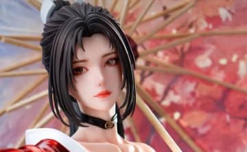 大きく開いた胸元がセクシー…！『KOF』より「不知火舞」が周年Ver. として1/4スケールフィギュア化、油紙傘により一味違うディスプレイに