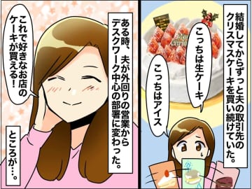 “夫の取引先のケーキ”で我慢してきた妻に、チャンスが！「好きなケーキを選べる！」はずが、まさかの展開に