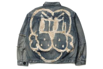 ネイバーフッド“犬のグラフィック”パッチ付きデニムジャケット＆パンツ、チトとコラボ