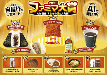 2025年ファミマ大賞が発表！発売1週間で300万食を突破、圧倒的な人気でレギュラーに上り詰めた「ファミチキ レッド」が大賞受賞