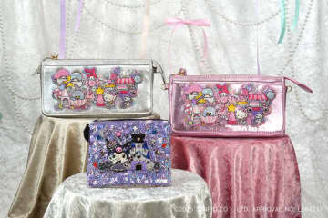 「サンリオ」キティやキキララの“ゆめかわ”爆発♪ 刺繍表現が贅沢なアイテムが松屋銀座で先行販売