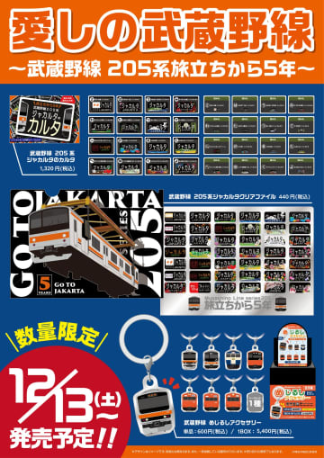 【JR東日本クロスステーション】NewDays対象店舗で「愛しの武蔵野線」第3弾グッズをを12月13日より発売