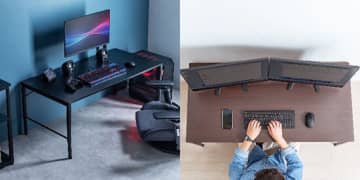 座椅子との相性抜群で配線スッキリな「ローデスク」、在宅ワークやゲーミングにも使いやすい！