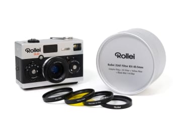 「Rollei 35AF」がレンズフィルターの装着に対応　UV・イエロー・ブラックミストのセット　従来モデルのアップグレードも