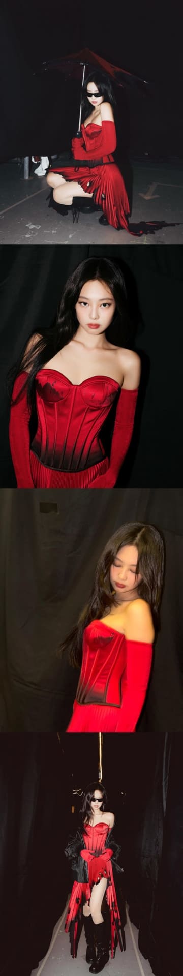 「支えきれてる？」BLACKPINK・ジェニー、胸元あらわな“コルセット風衣装”に視線釘付け【PHOTO】