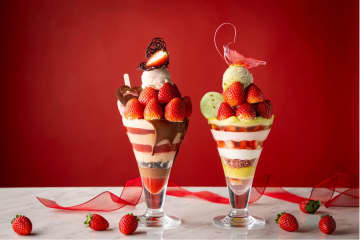 真っ赤ないちごの冬パフェが登場！「ストリングスホテル東京インターコンチネンタル」で