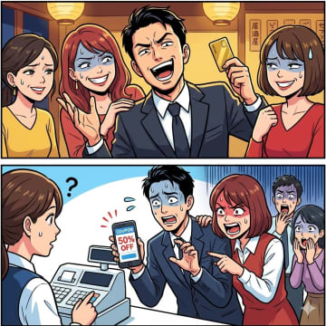 「上場企業なんで」合コンでドヤ顔する男。しかし、会計時の行動を見て女性陣がドン引き。実は【短編小説】